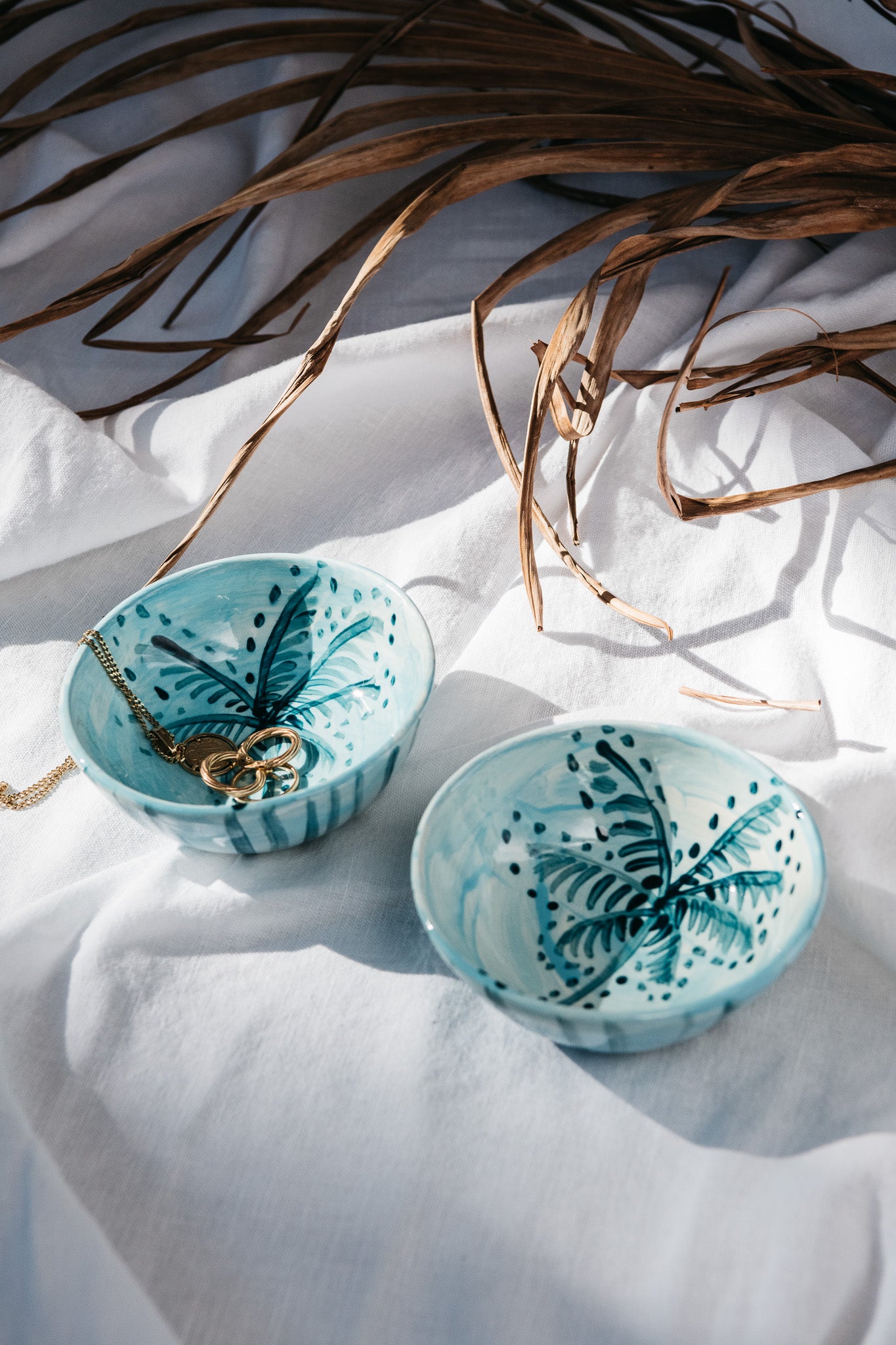 MINI PALM STRIPE BOWL