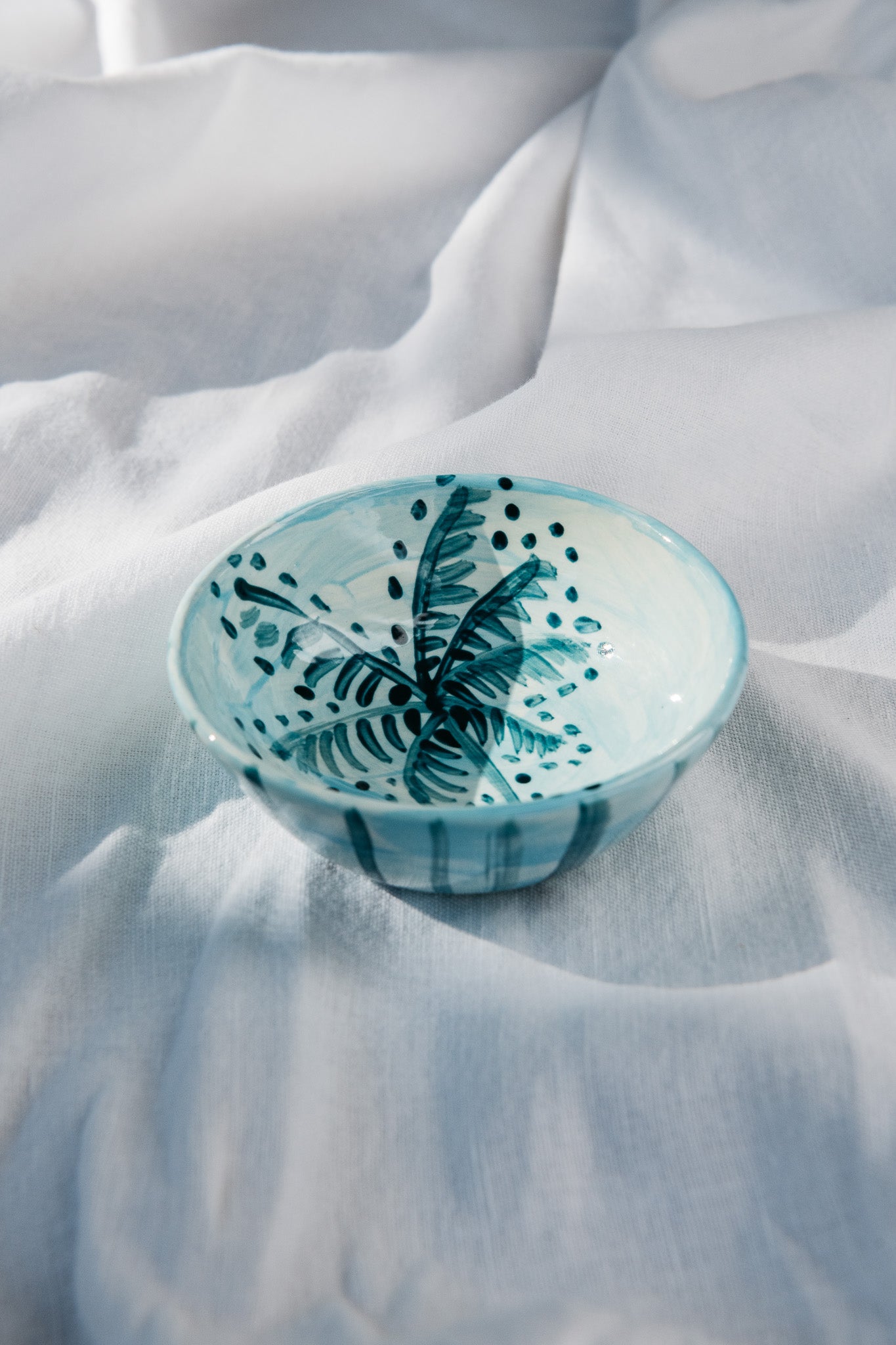 MINI PALM STRIPE BOWL